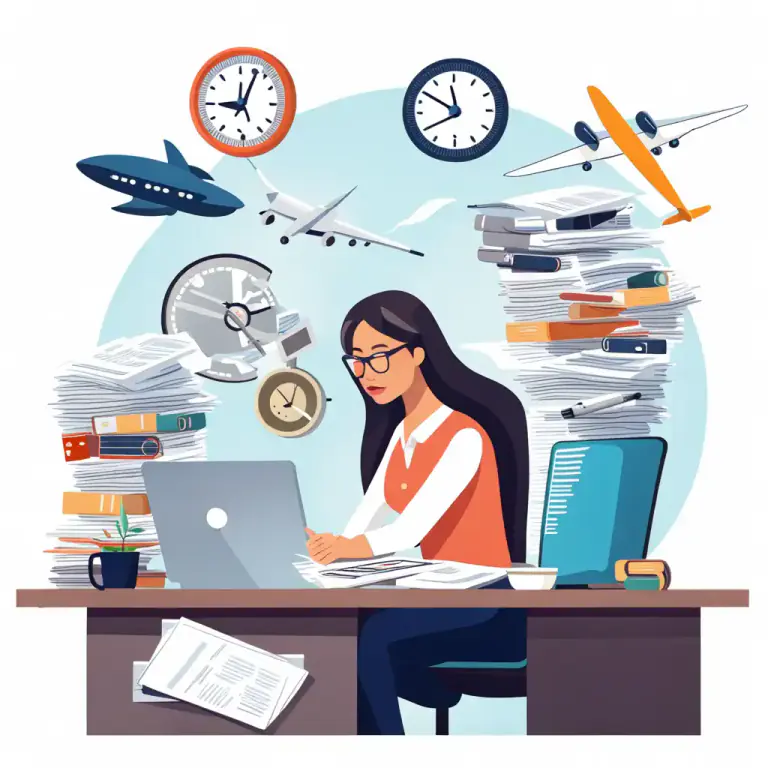 Visual representation of "in the fast lane" - Involved in a demanding, high-pressure job or activity
