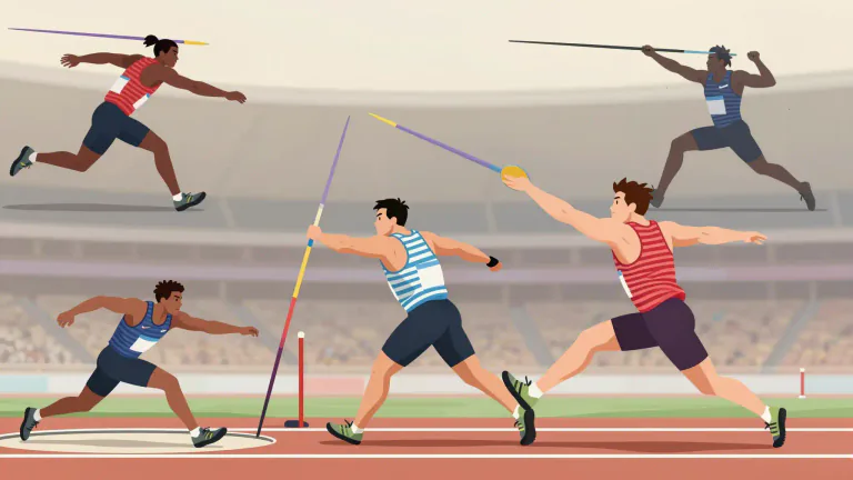 Visual representation of "decathlete" - An athlete who competes in a decathlon