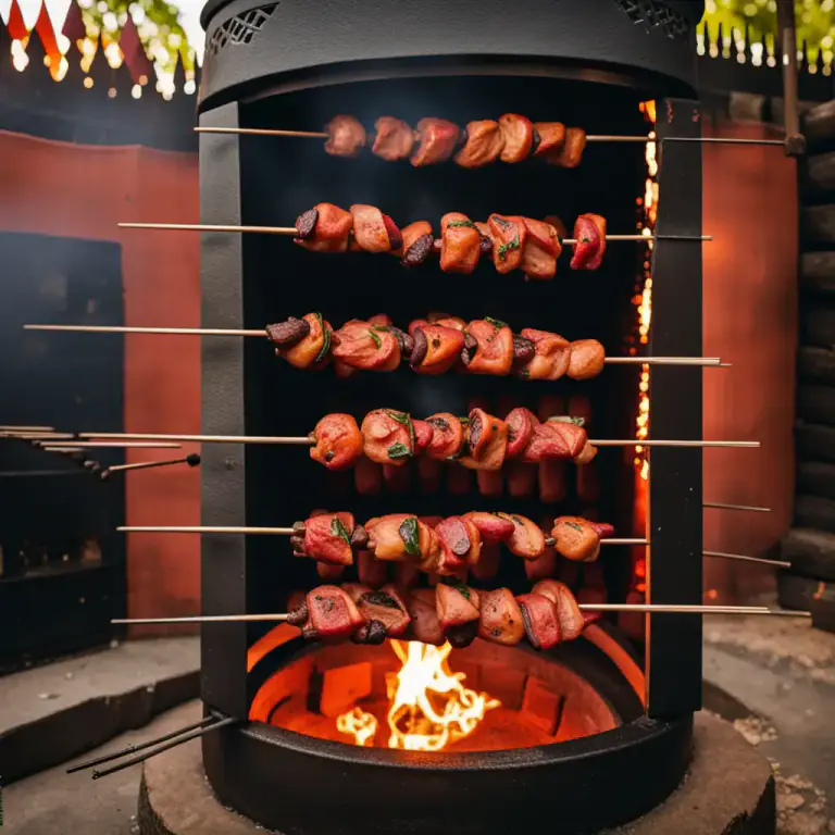 Visual representation of "tikka" - A cooking method used in Indian cuisine where food is baked on skewers in a tandoor (an oven).