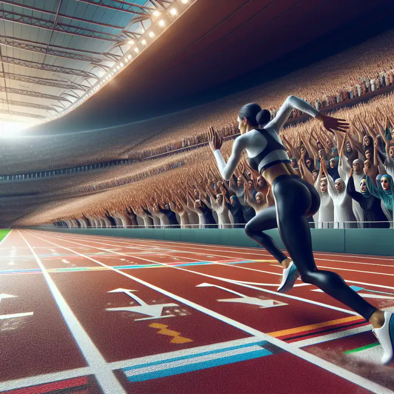 Visual representation of "track" - In sports, a course or circuit used for racing.