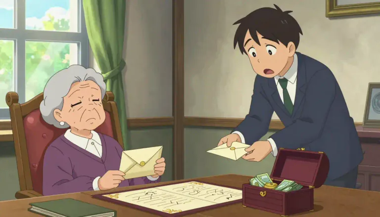 Visual representation of "bequest" - Something that you give or leave to someone in your will, usually when you die