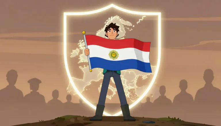 Visual representation of "nationalist" - A person who strongly believes that their nation is better and important than others and should be independent.