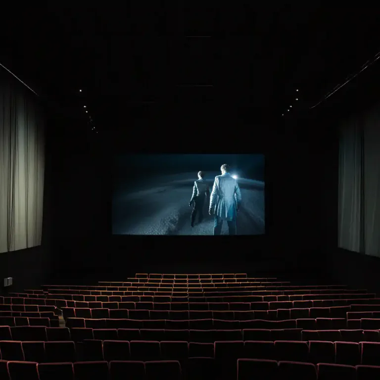 Visual representation of "screen" - A flat surface where films or slides are projected.