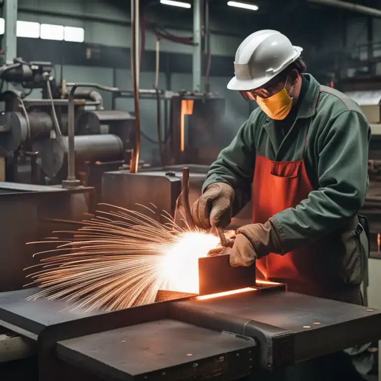 Visual representation of "hardening" - The process of making a material, usually metal, harder by heat treatment