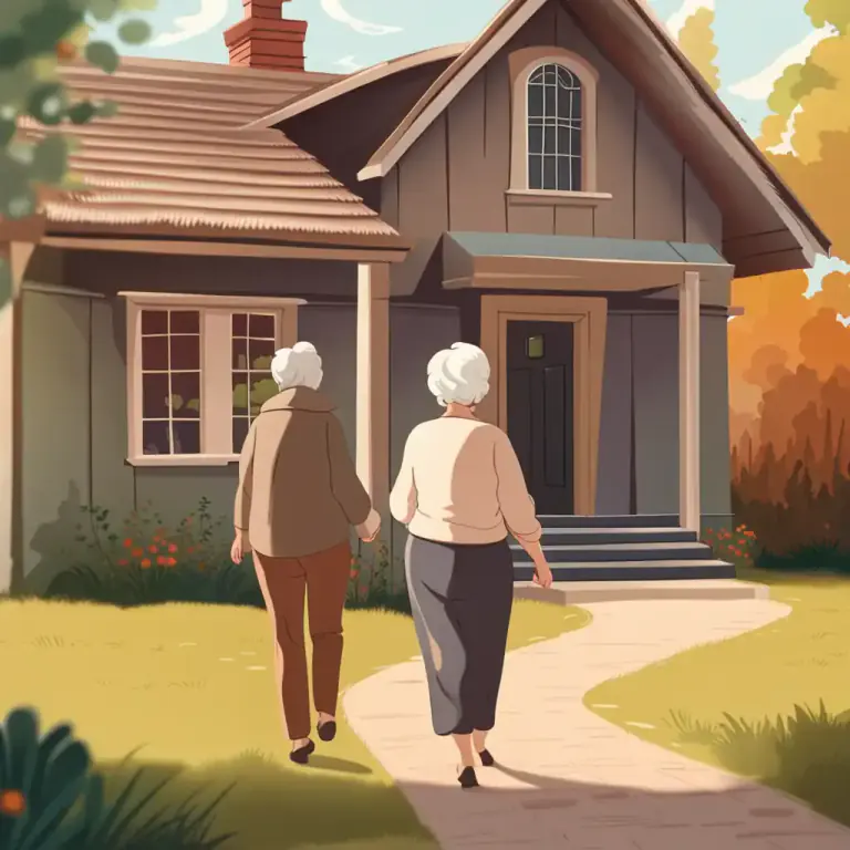 Visual representation of "run in" - To visit someone briefly, especially as a friendly gesture.
