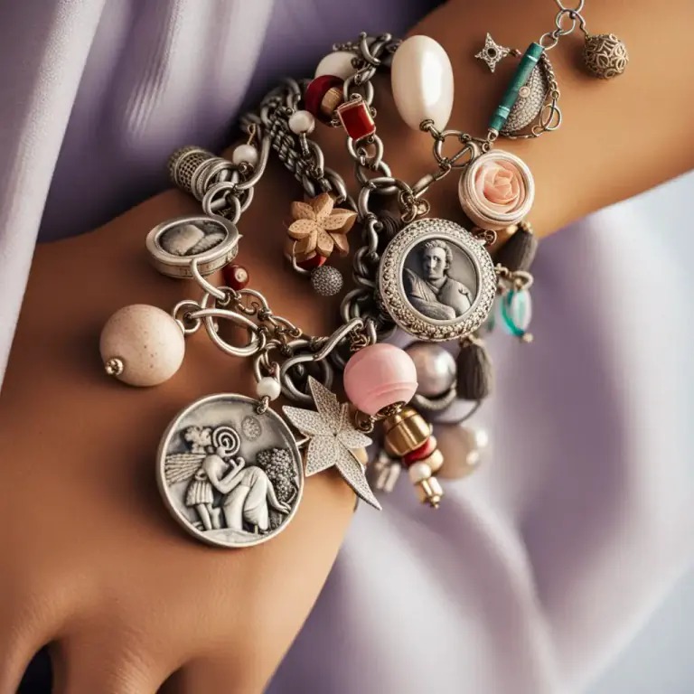 Visual representation of "charm" - A small trinket or ornament worn on a bracelet or chain.
