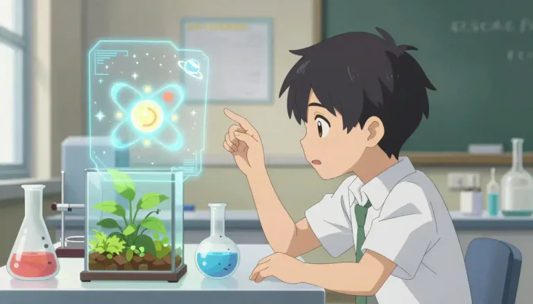 Visual representation of "science" - The study of nature and behavior of natural things and the knowledge we get about them.