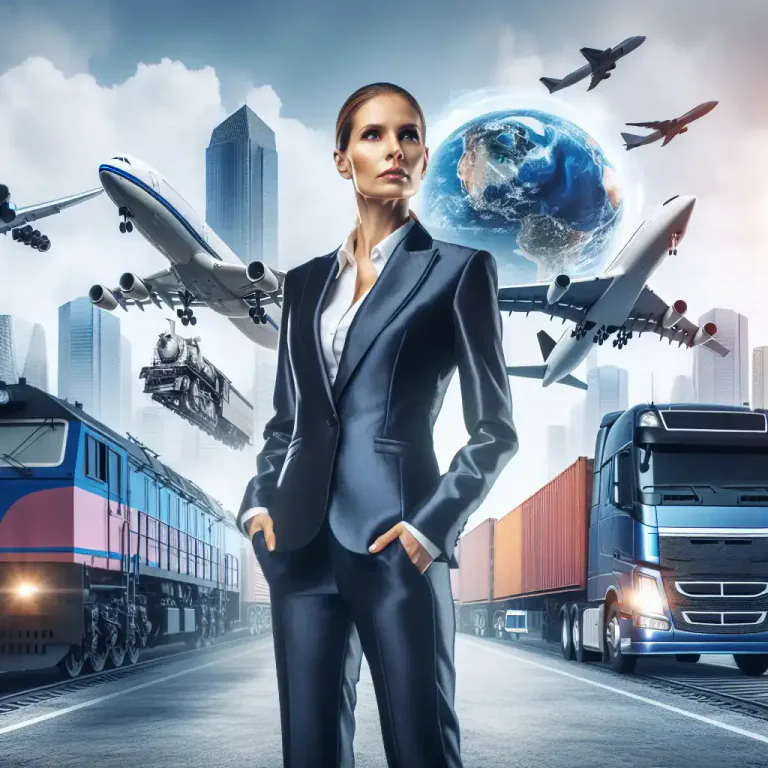 Visual representation of "transportation" - The system or business of moving people or things from one place to another.