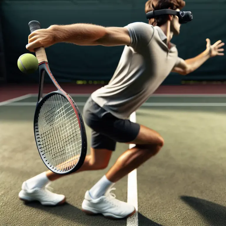 Visual representation of "backhand" - Referring to a stroke in tennis or other racquet games, hit with the back of the hand facing the ball.