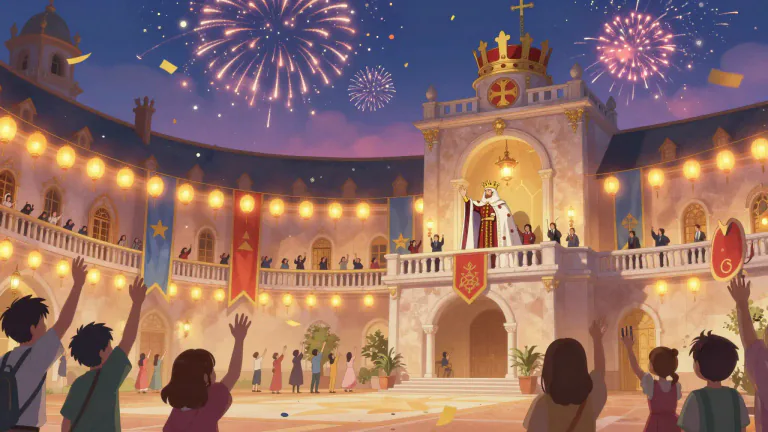 Visual representation of "jubilee" - A special anniversary of an event, especially one celebrating fifty or twenty-five years of a reign or activity.