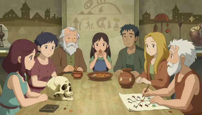 Visual representation of "anthropology" - The scientific study of humans, their society and culture