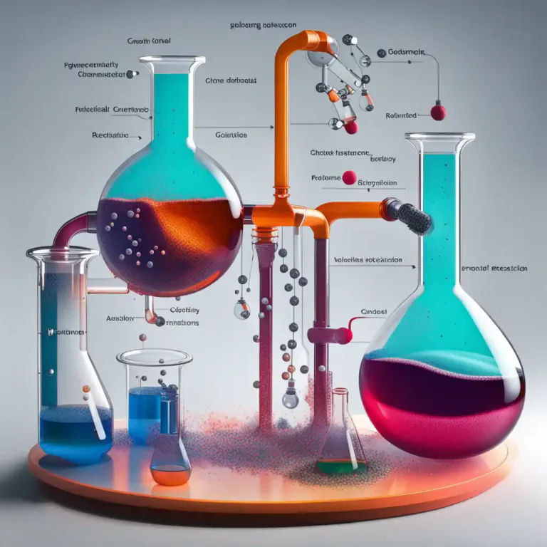 Visual representation of "synthetic" - A substance made by chemical reactions