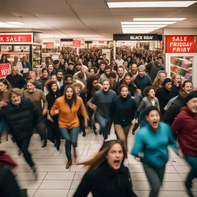 Visual representation of "stampede" - To hurry or cause to hurry in a group in an uncontrolled way.