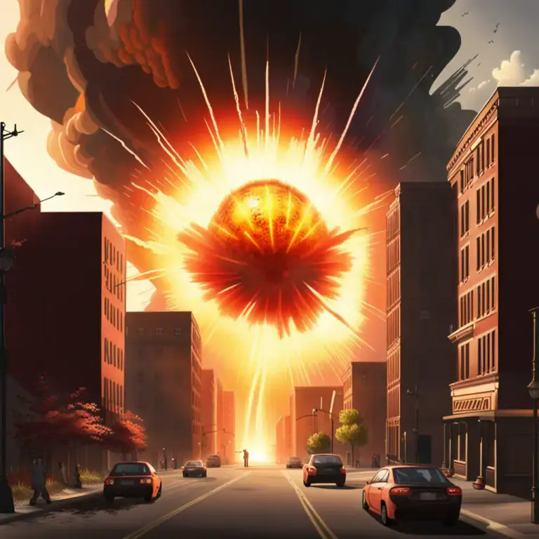 Visual representation of "concussion" - A shock caused by the impact of a collision, explosion, or blow.