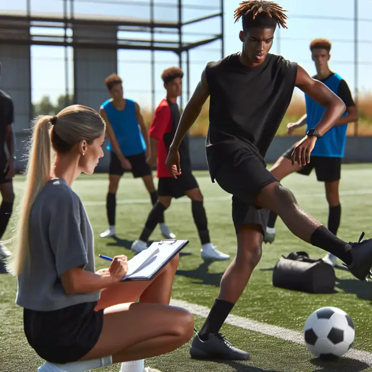 Visual representation of "tryout" - To test or assess someone in order to see if they are suitable for a particular role or task