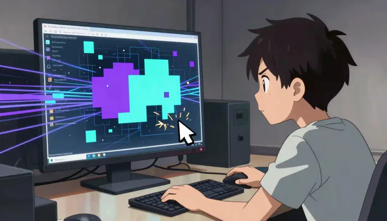 Visual representation of "glitch" - A small problem or fault that prevents something from being successful or working as well as it should.