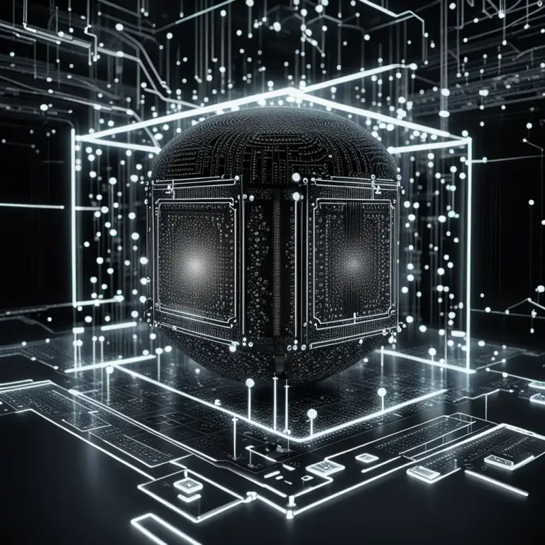 Visual representation of "computation" - The utilization of computers to process data or perform calculations