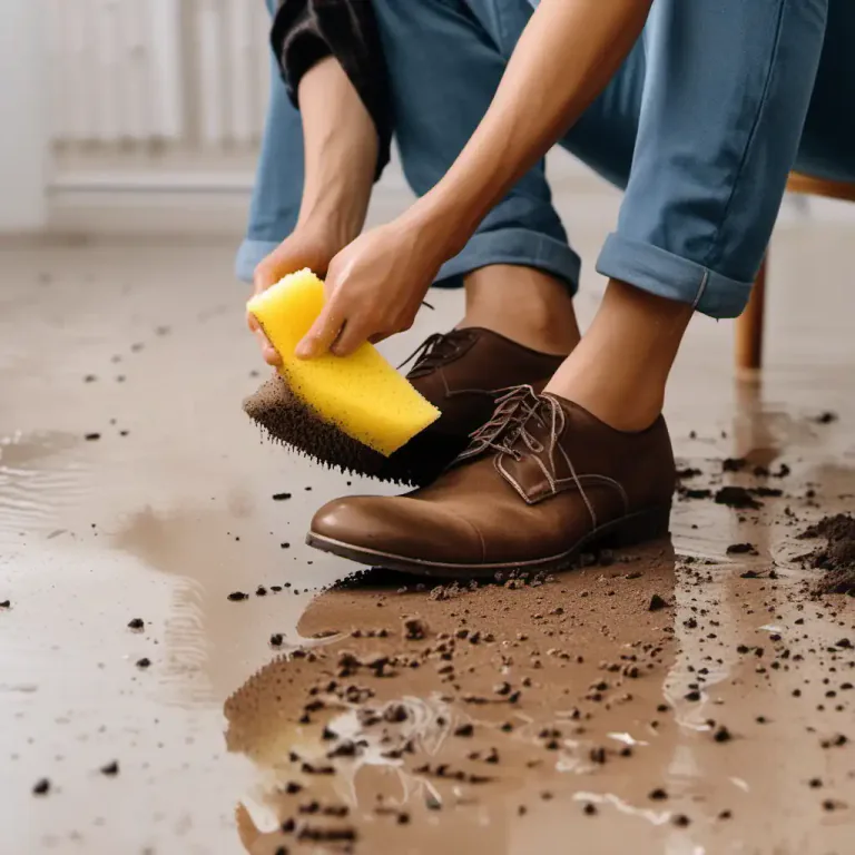 Visual representation of "sponge" - To clean or remove something by rubbing it with a sponge.