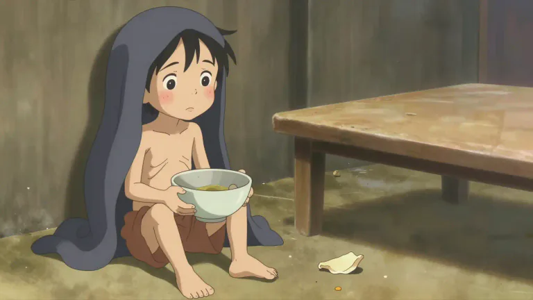 Visual representation of "malnourished" - Not getting enough food or nutrients to stay healthy