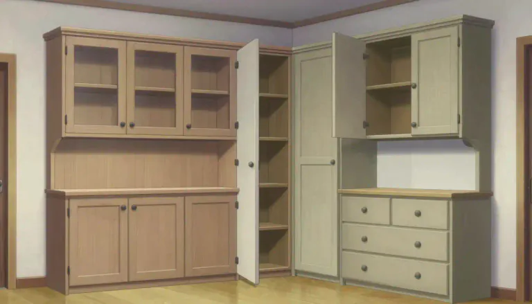 Visual representation of "cabinetry" - The cumulative collection of cabinets in a particular area or room.