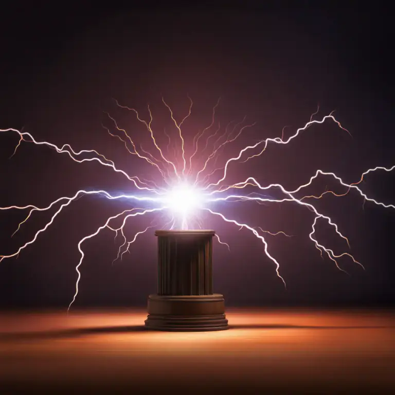 Visual representation of "electricity" - A field or a region in which an electric force operates.