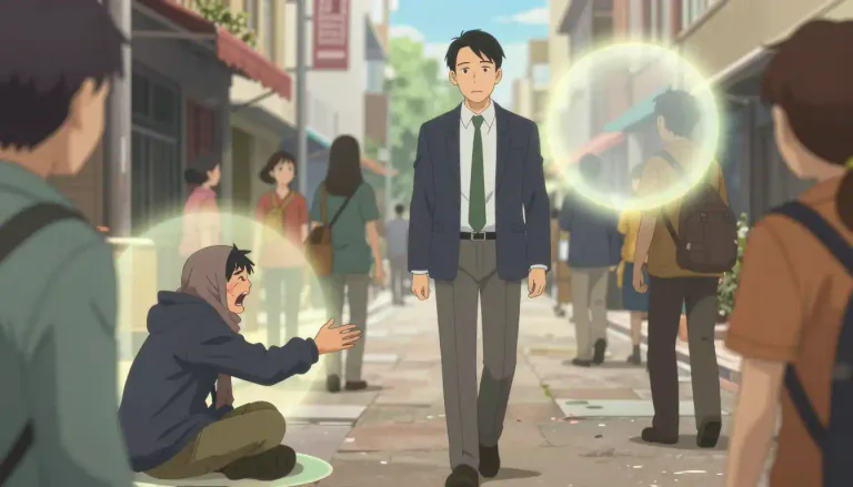 Visual representation of "insensible" - Not aware of something