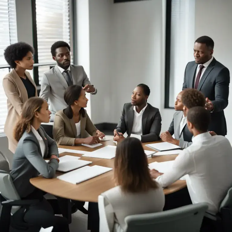 Visual representation of "management" - The people who are in charge of running a company or an organization.