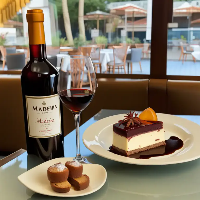 Visual representation of "madeira" - It is a type of wine from Madeira, an island of Portugal.