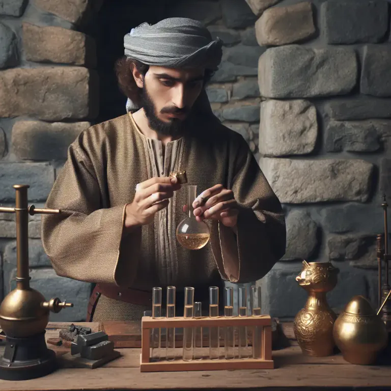 Visual representation of "transmutation" - Conversion of base metals into gold or silver, a process attempted in alchemy.