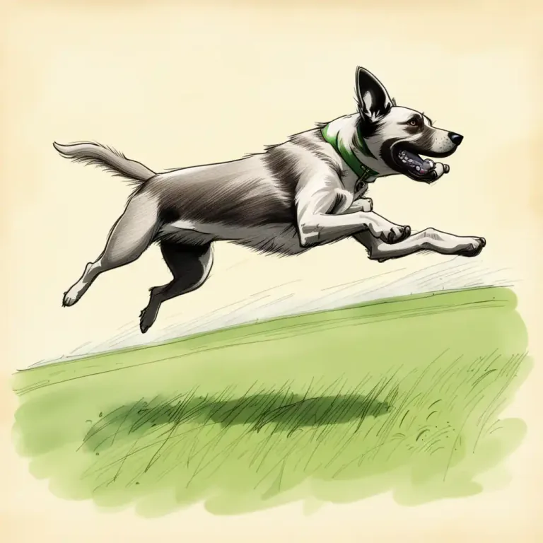 Visual representation of "bound" - To move by leaping