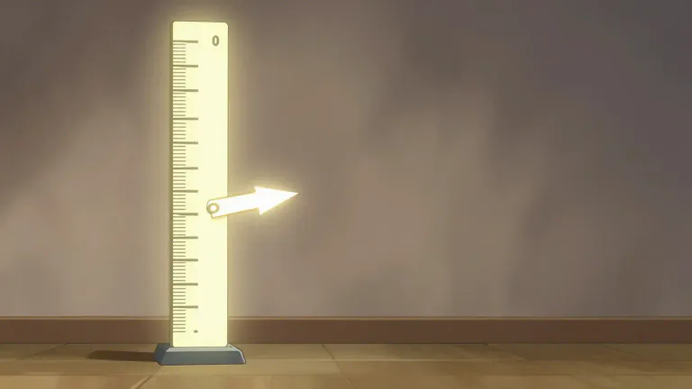 Visual representation of "scale" - A system used to measure or rank something