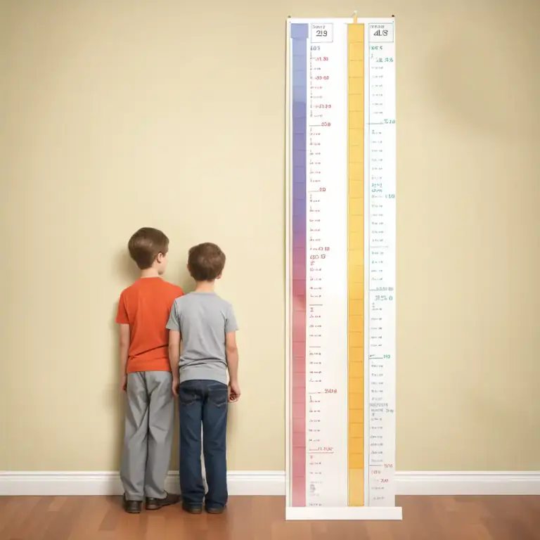 Visual representation of "be…years somebody’s junior" - To be younger than someone by a specific number of years.