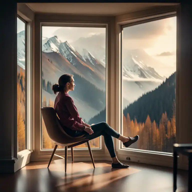 Visual representation of "sit by" - To be located beside something or someone