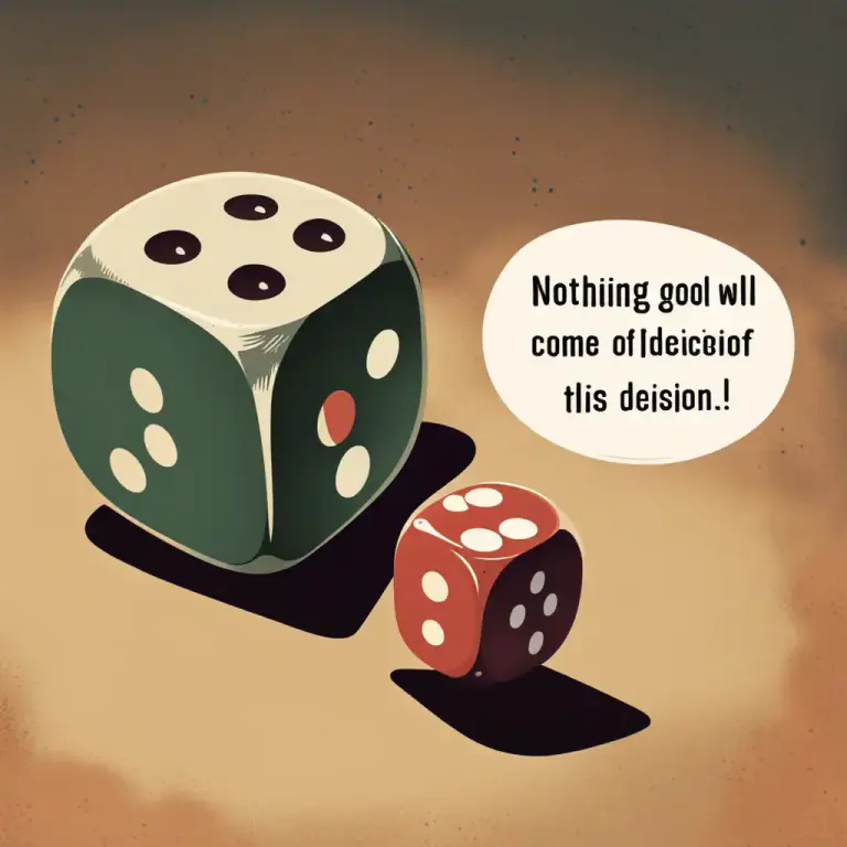 Visual representation of "come of" - To come as a result, or outcome.