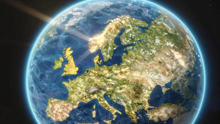 Visual representation of "ozone" - A gas in the earth’s atmosphere that protects us from harmful sun’s rays