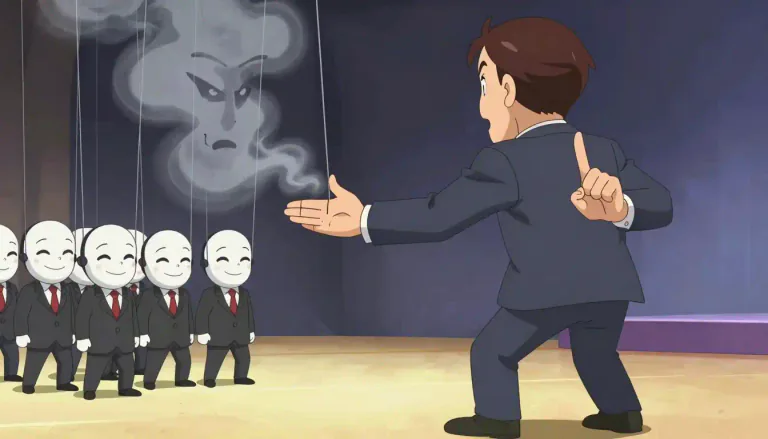 Visual representation of "artifice" - Trick or deception used to achieve a goal