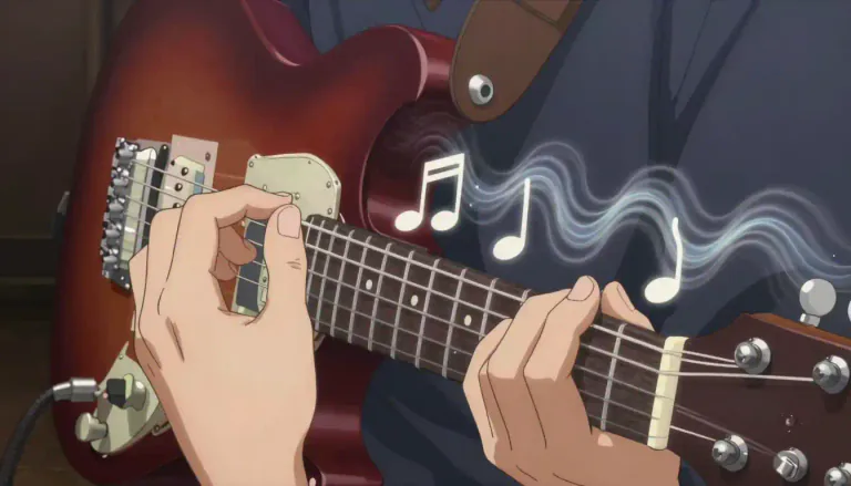 Visual representation of "tremolo" - A wavering effect in a musical tone, typically made by rapidly repeating the same note.