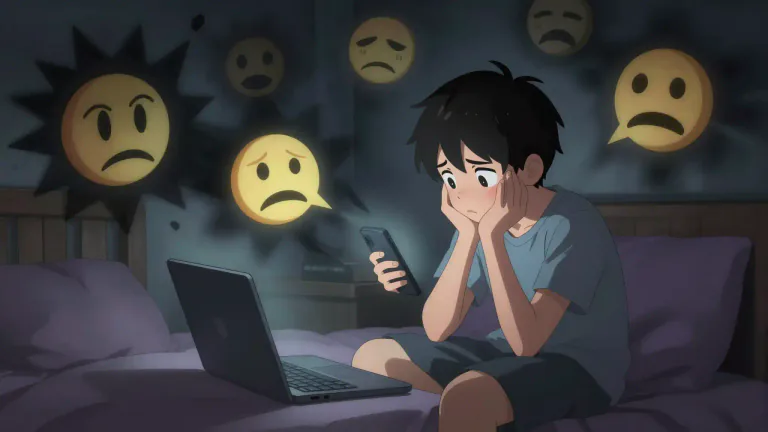 Visual representation of "cyberbullying" - The act of using the internet, cell phones, or other technology to hurt, harass, or threaten someone.