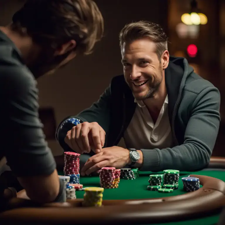 Visual representation of "cash in" - To exchange chips or other forms of value for money