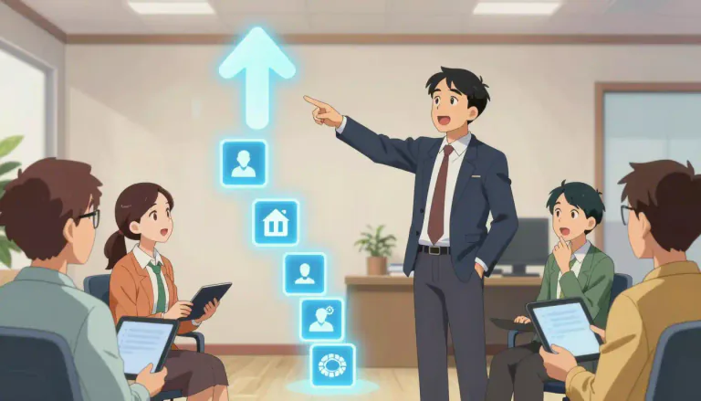 Visual representation of "guideline" - A piece of information that advises or shows a direction for a best way of doing something.