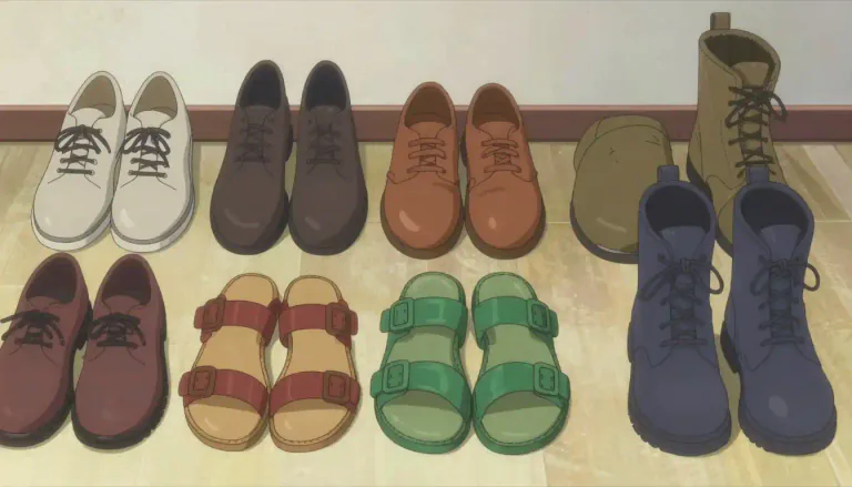 Visual representation of "footwear" - Items or accessories worn on the feet, like shoes, sandals or boots.