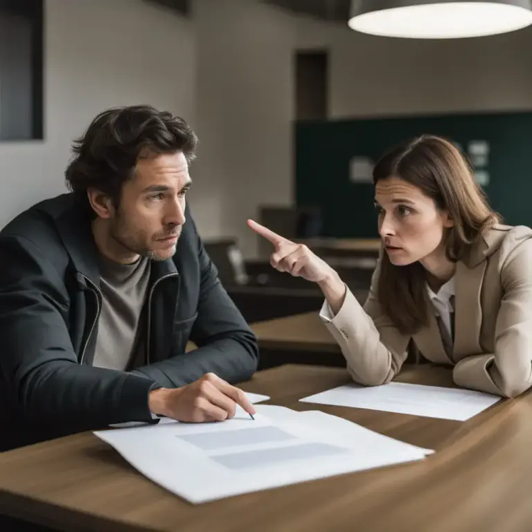 Visual representation of "have a bone to pick with somebody" - To have a disagreement or dispute with someone that you want to discuss or resolve