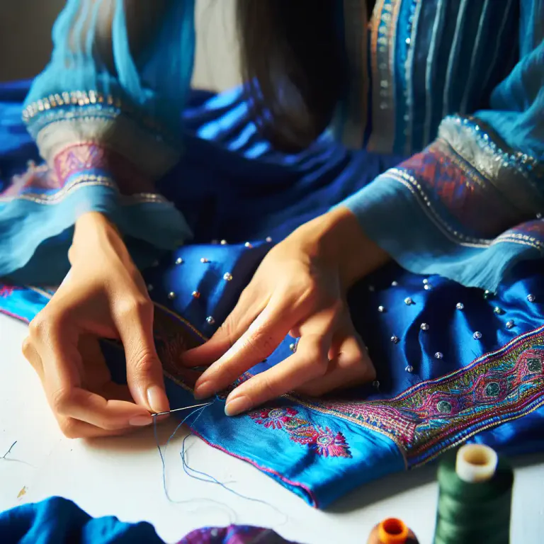 Visual representation of "hem" - To fold back and sew down the edge of cloth or clothing