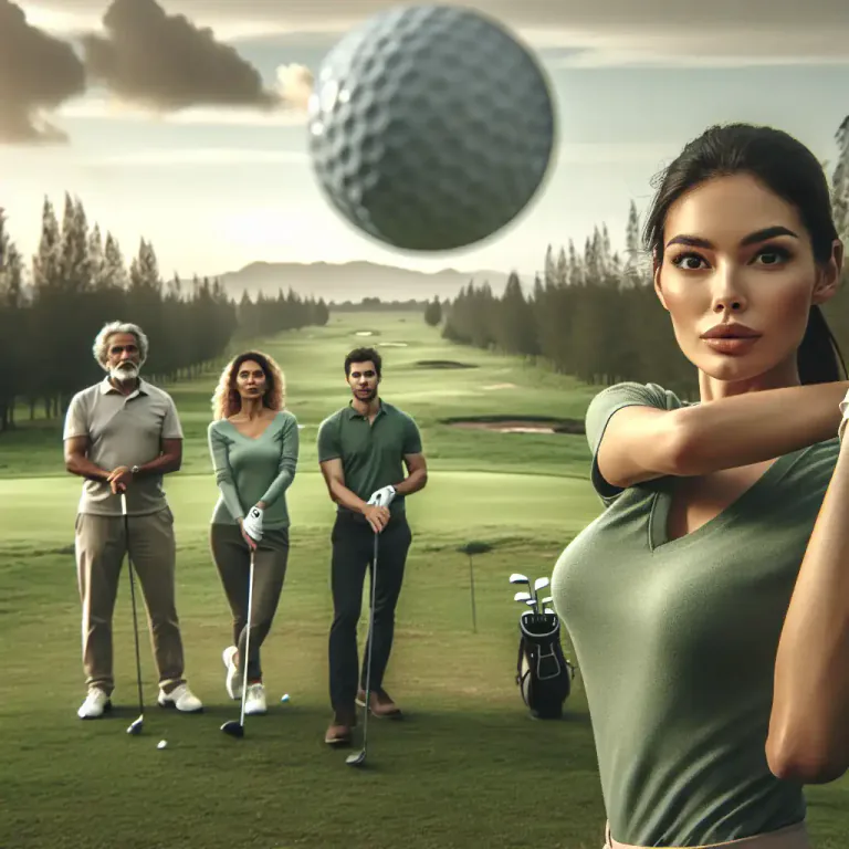 Visual representation of "fore" - A warning shouted when a golf ball is moving in the air.
