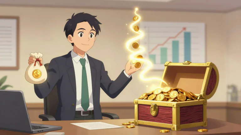 Visual representation of "roi" - A financial metric used to measure the profitability of an investment relative to its cost.