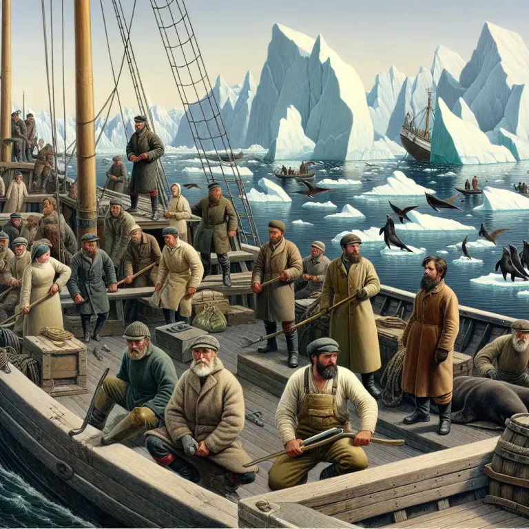 Visual representation of "sealer" - A hunting or fishing vessel employed in the capture of seals.