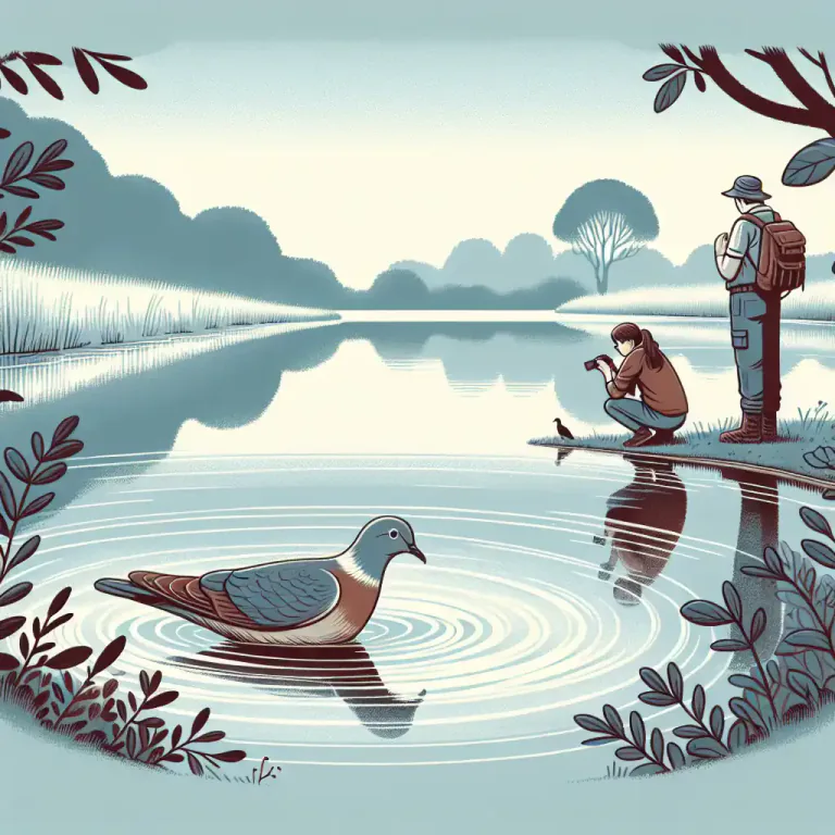 Visual representation of "quaker" - A type of pigeon or duck that moves its body in a particular way, as if trembling