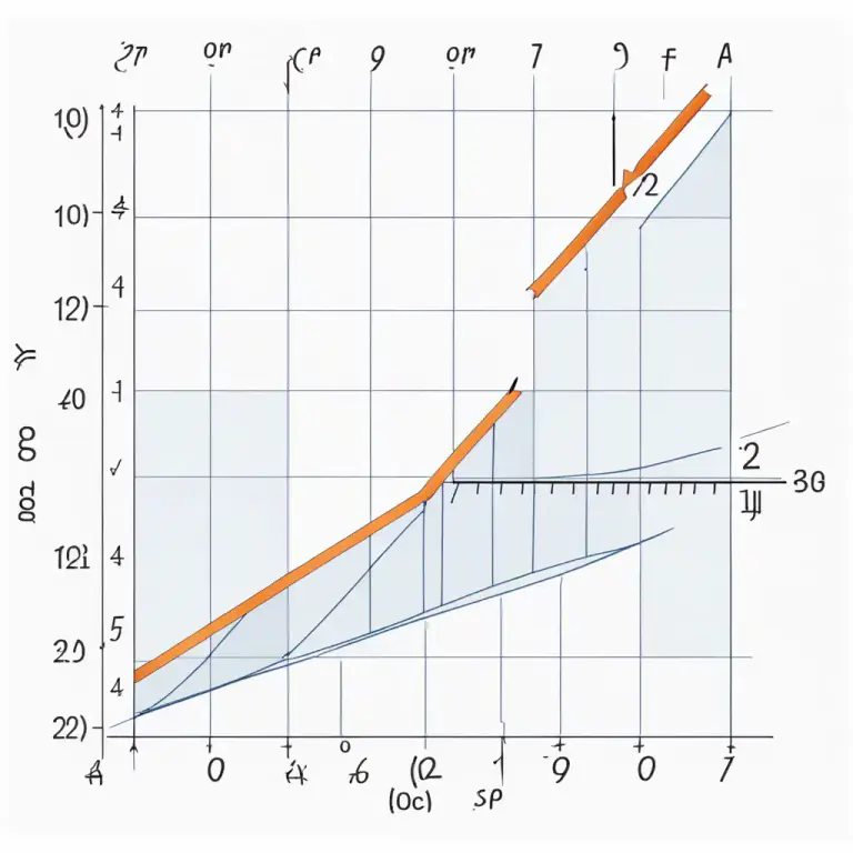Visual representation of "slope" - The degree to which a surface is rising or falling