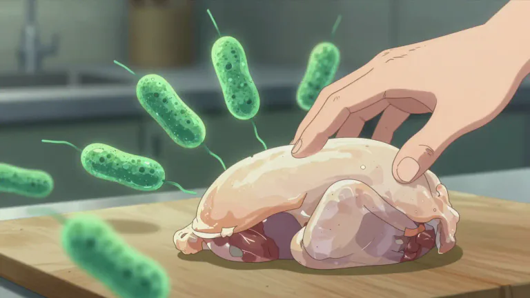 Visual representation of "salmonella" - A type of bacteria that can cause diseases in humans and animals, especially food poisoning.