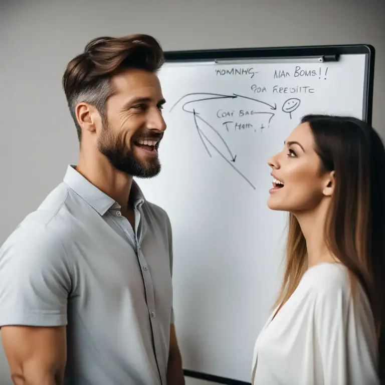 Visual representation of "agreeably" - In a manner showing willingness or readiness to agree or consent.